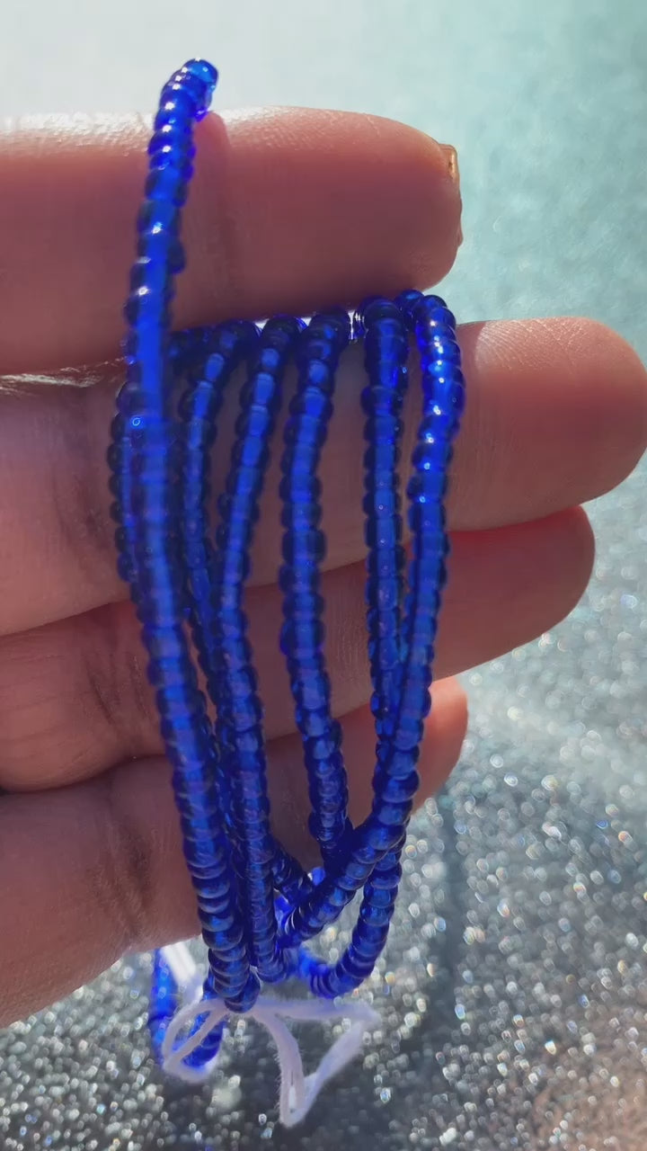 Sapphire Glow Waistbeads
